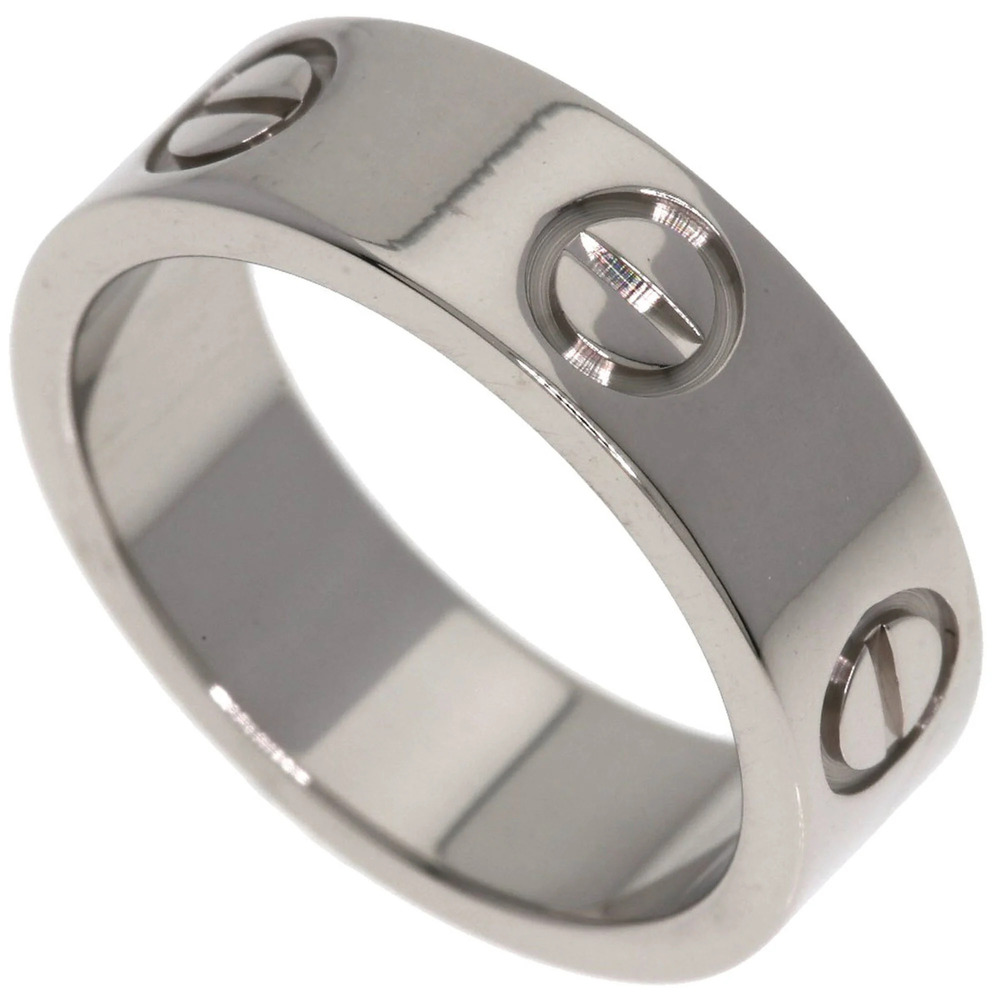 CARTIER 18k Silver Love Ring #48